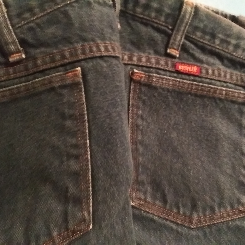 Men's wrangler blue jeans light blue color size 34 × 30